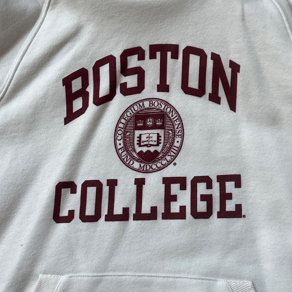 Boston College Women's White Hoodie w/ Official Logo | Size L | Great Condition - Picture 2 of 10